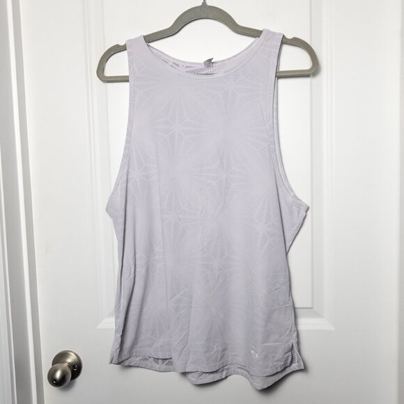 Under Armour Heat Gear Tank - L White/Grey Print - Picture 1 of 4